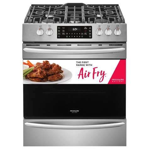 frigidaire 30 stainless steel slide in gas range